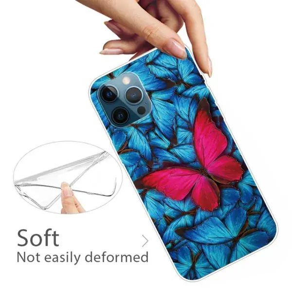 Kryt na iPhone 14 Pro Motýľ modrý