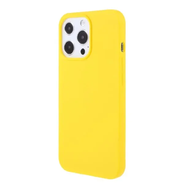 Kryt na iPhone 13 Pro gumový žltý
