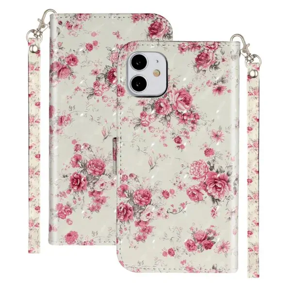Puzdro pre iPhone 11 Ruže biele