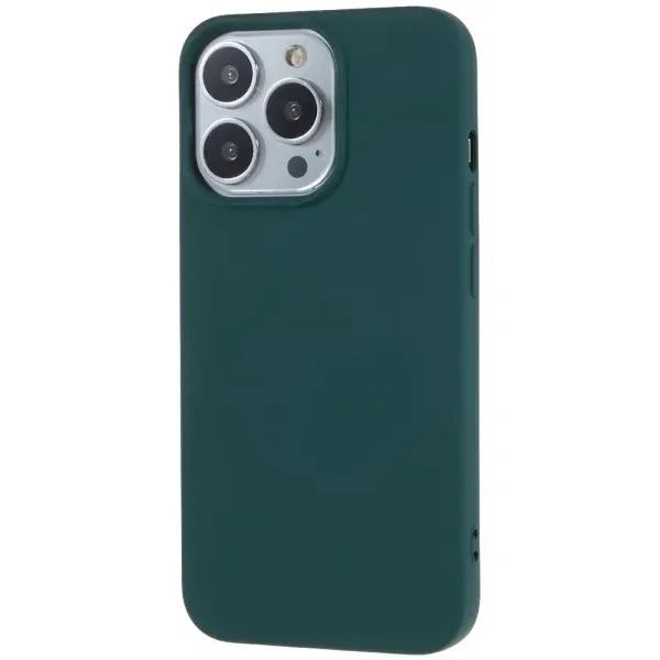 Kryt na iPhone 12 Pre Max gumový tmavo zelený