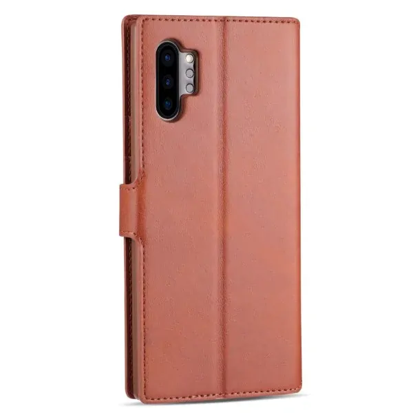 Puzdro AZNS na Samsung Galaxy Note 10 Plus hnedé