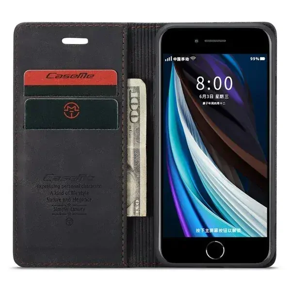 Púzdro CASEME pre iPhone 7 / 8 / SE ( 2020 / 2022 ) čierne