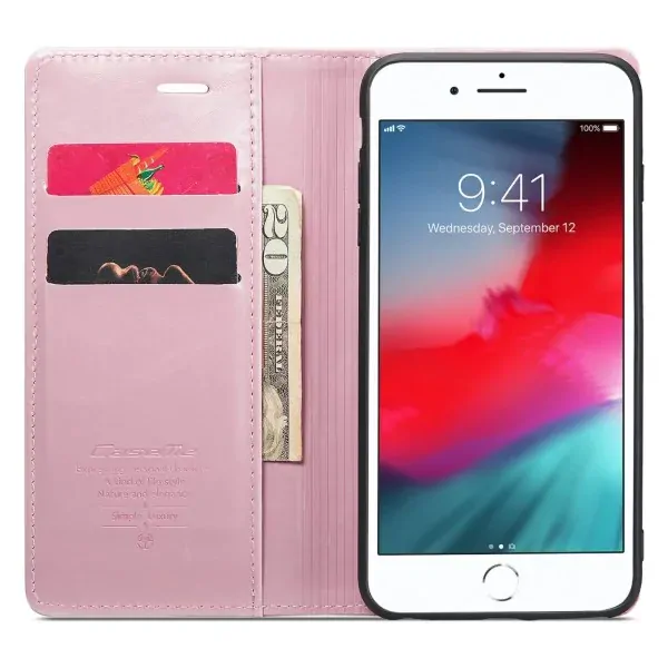 Puzdro na iPhone 7 Plus / 8 Plus Retro waxy ružové