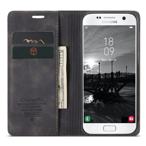 Puzdro na Samsung Galaxy S7 Edge CASEME čierne