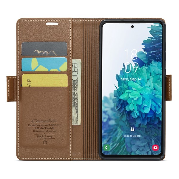 Puzdro na Samsung Galaxy S20 CASEME smooth hnedé