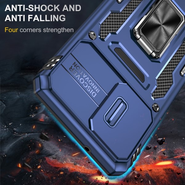 Kryt na Samsung Galaxy S20 odolný s krytom na fotoaparát tmavomodrý