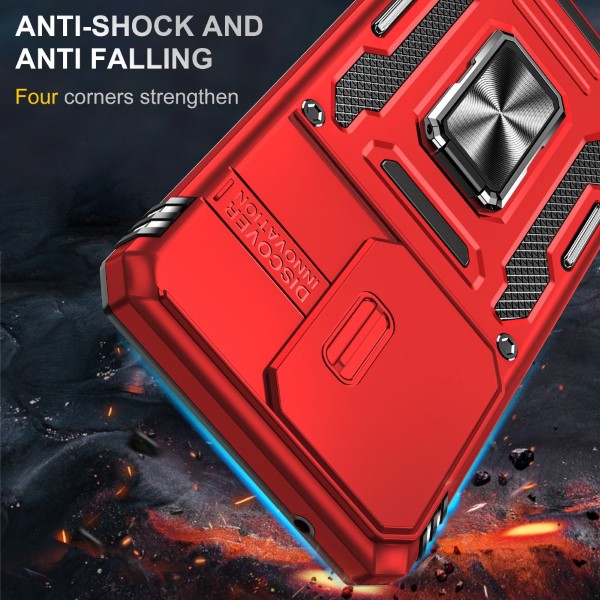 Kryt na Samsung Galaxy S20 Ultra odolný s krytom na fotoaparát červený