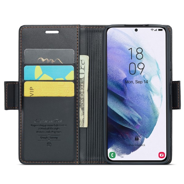 Puzdro na Samsung Galaxy S21 CASEME smooth čierne