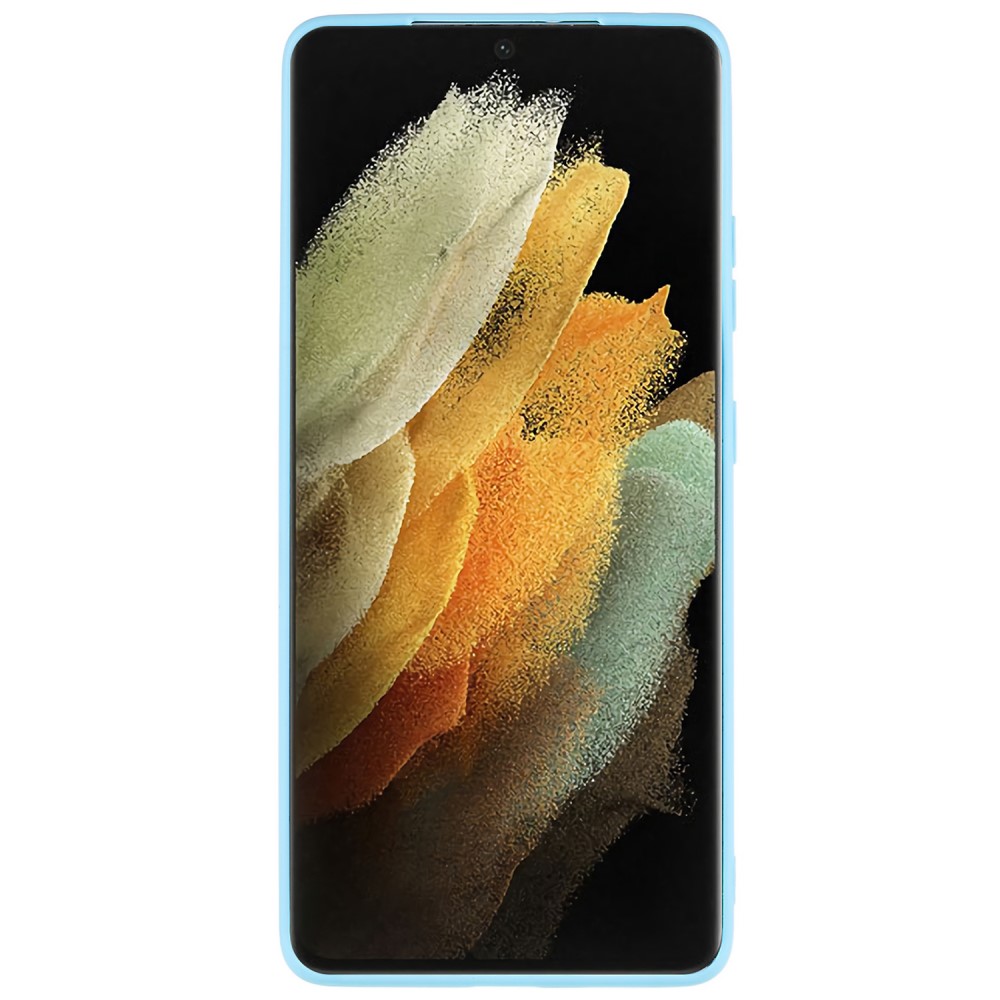 Kryt na Samsung Galaxy S21 Ultra Silikónový svetlo modrý