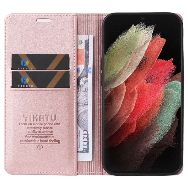 Puzdro na Samsung Galaxy S21 Ultra Yikatu ružové