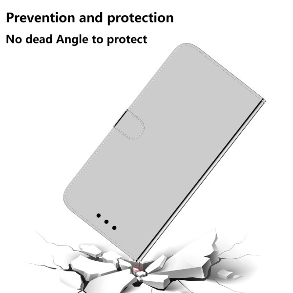 Puzdro na Samsung Galaxy S21 FE Zrkadlové strieborné