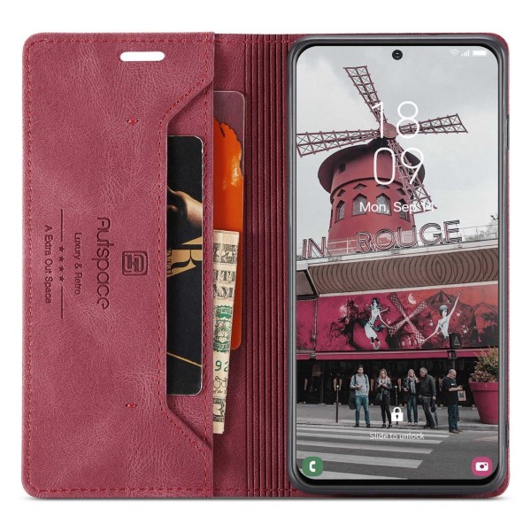 Puzdro na Samsung Galaxy S21 FE AUTSPACE červené