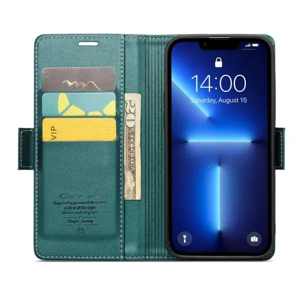 Púzdro na iPhone 13 Pro Max CASEME smooth zelené