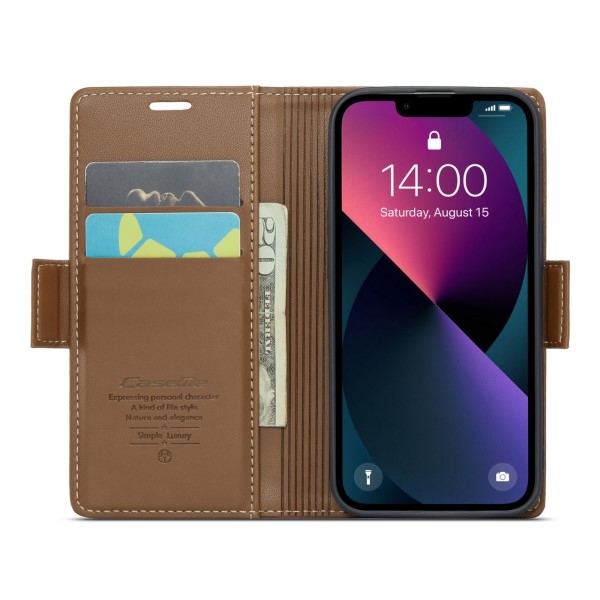 Púzdro pre iPhone 13 Mini CASEME smooth hnedé