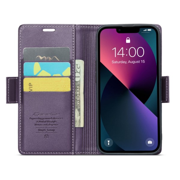 Puzdro na iPhone 14 Plus CASEME smooth fialové