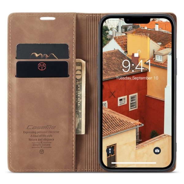 Púzdro na iPhone 14 Plus CASEME svetlo hnedé