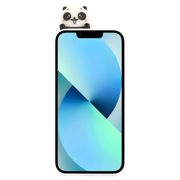 Kryt na iPhone 14 Plus 3D panda biely