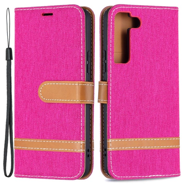 Puzdro na Samsung Galaxy S22 Jeans ružové