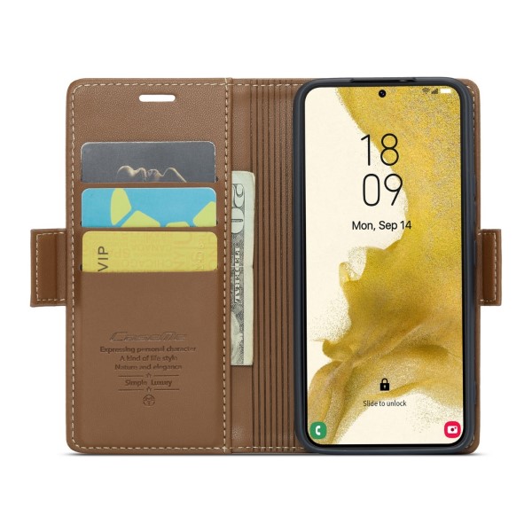 Puzdro na Samsung Galaxy S22 Plus CASEME smooth hnedé