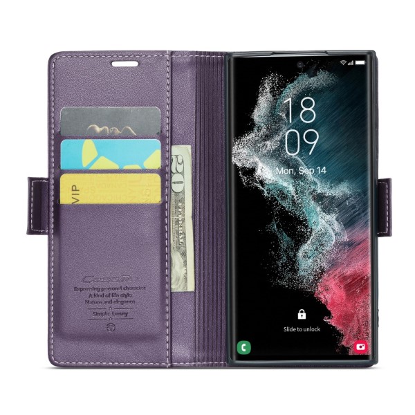 Puzdro na Samsung Galaxy S22 Ultra CASEME smooth fialové