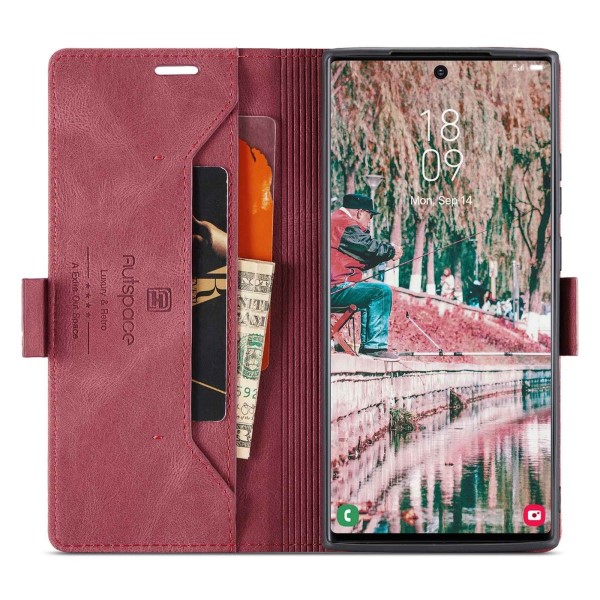 Puzdro na Samsung Galaxy S22 Ultra AUTSPACE červené