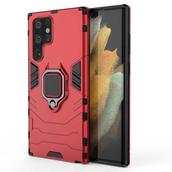 Kryt na Samsung Galaxy S22 Ultra odolný Finger červený