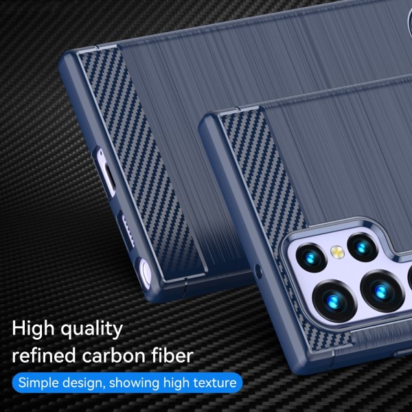 Kryt na Samsung Galaxy S22 Ultra Carbon modrý