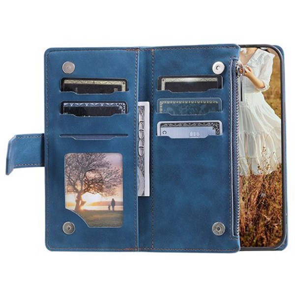 Puzdro na Samsung Galaxy S23 Plus Luxury Double Layer modré