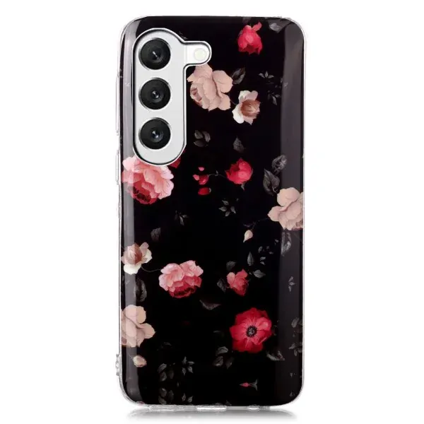 Kryt na Samsung Galaxy S23 plus svietiaci Ruže čierny