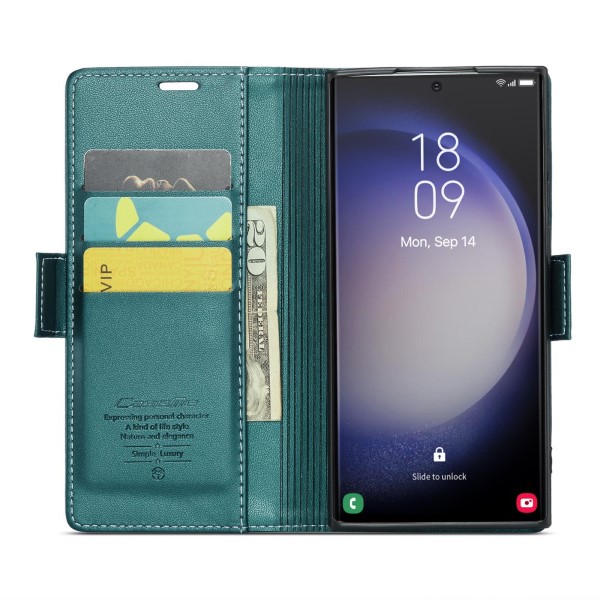 Puzdro na Samsung Galaxy S23 Ultra CASEME smooth zelené