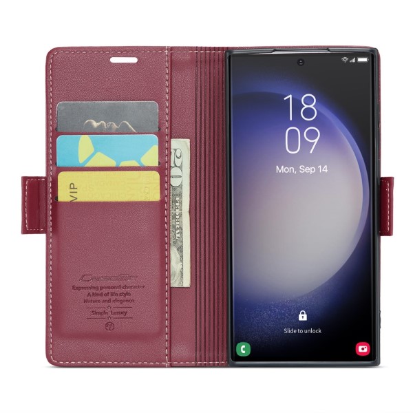 Puzdro na Samsung Galaxy S23 Ultra CASEME smooth červené