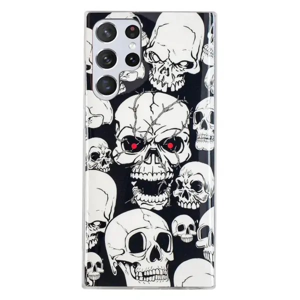 Kryt na Samsung Galaxy S23 Ultra svietiaci Lebky