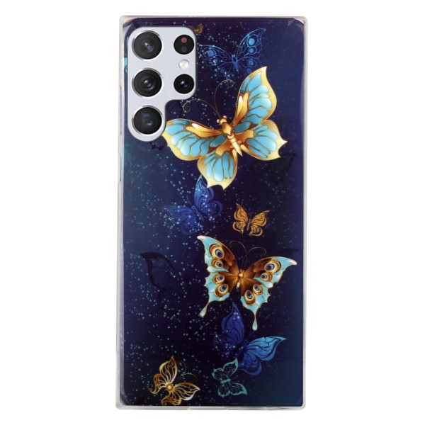 Kryt na Samsung Galaxy S23 Ultra svietiaci Motýľ