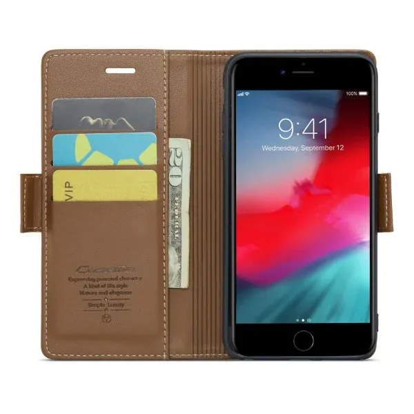 Púzdro na iPhone 7 Plus / 8 Plus CASEME hnedé