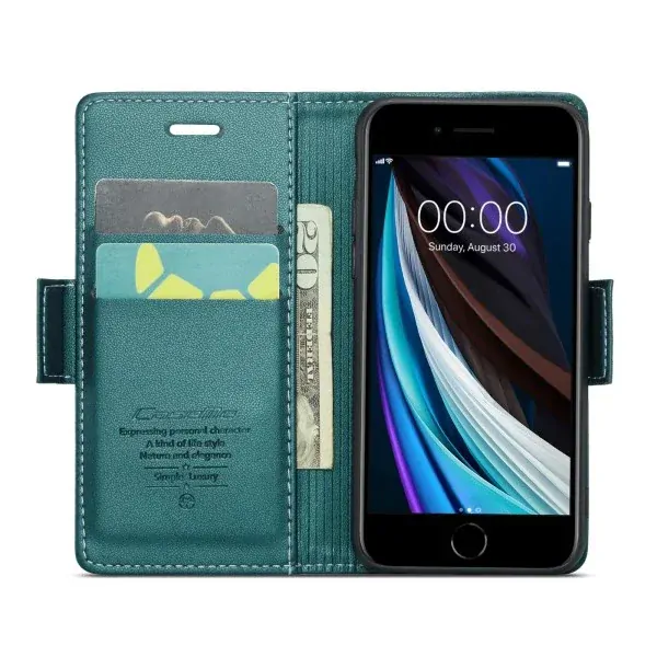 Puzdro CASEME pre iPhone 7 / 8 / SE (2020/2022) Smooth zelené