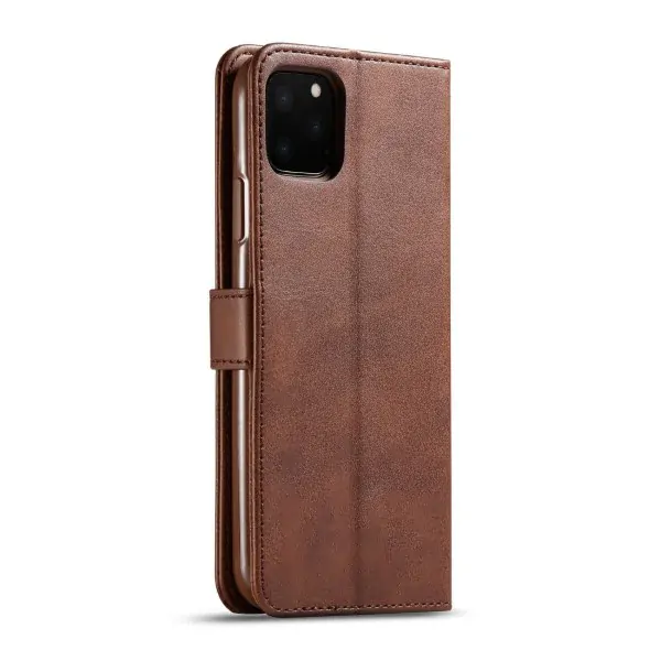 Puzdro LC.IMEEKE pre iPhone 11 Pro Flip hnedé
