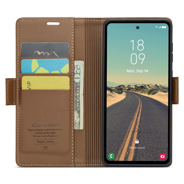 Puzdro na Samsung Galaxy S23 FE CASEME smooth hnedé