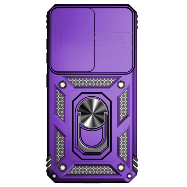 Kryt na Samsung Galaxy S23 FE odolný s krytom na fotoaparát fialový
