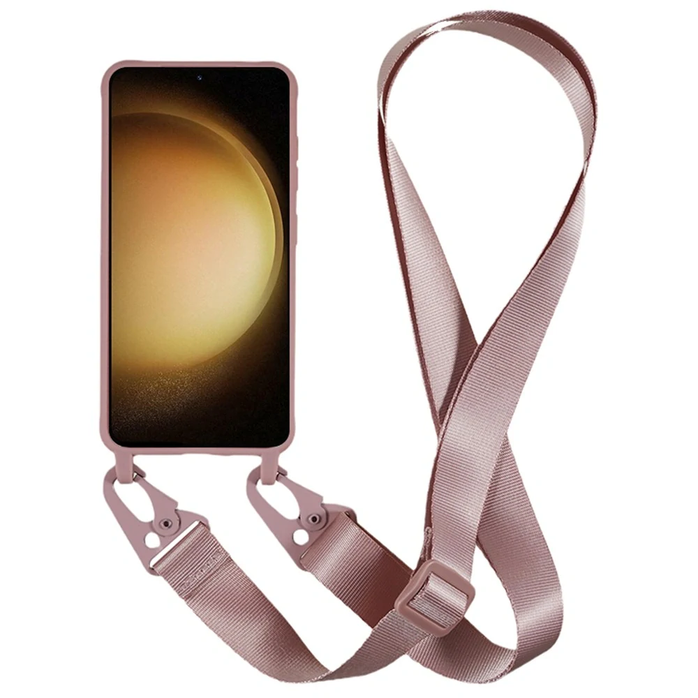 Kryt na Samsung Galaxy S23 Plus gumový so šnúrkou na krk staroružový