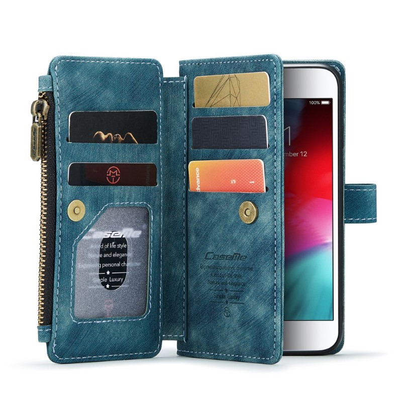 Púzdro pre iPhone 7 / 8 / SE ( 2020 / 2022 ) Luxury Double Layer modré