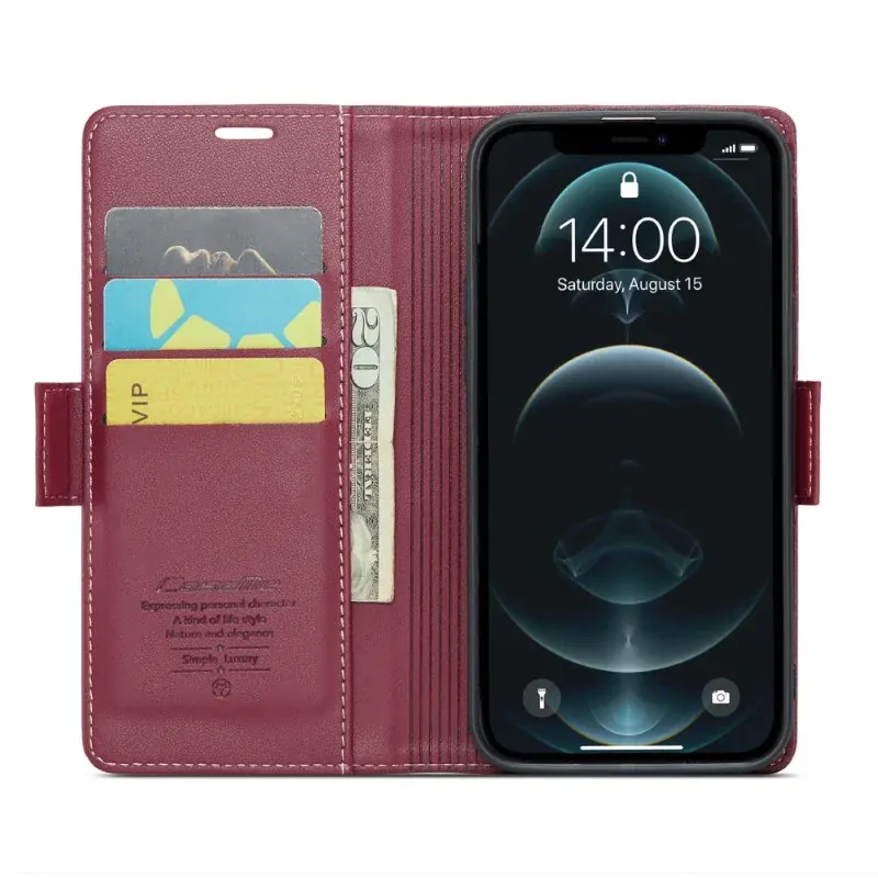 Púzdro pre iPhone 12 Pro Max CASEME smooth červené