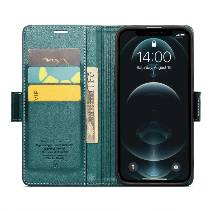 Púzdro pre iPhone 12 / 12 Pro CASEME smooth zelené