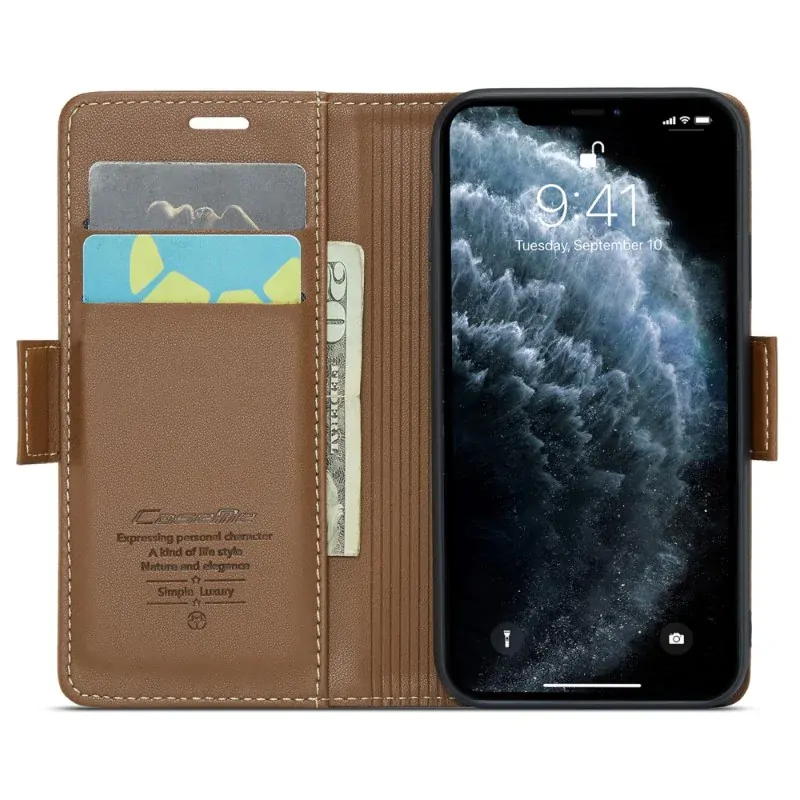 Púzdro pre iPhone 11 Pro CASEME smooth hnedé