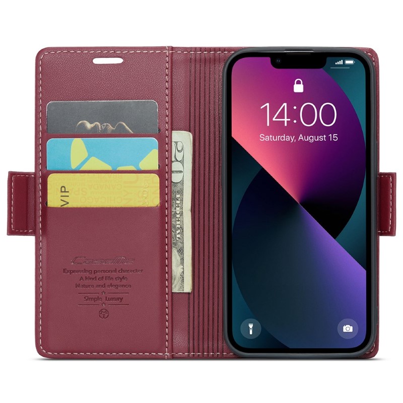 Púzdro na iPhone 15 CASEME Smooth červené