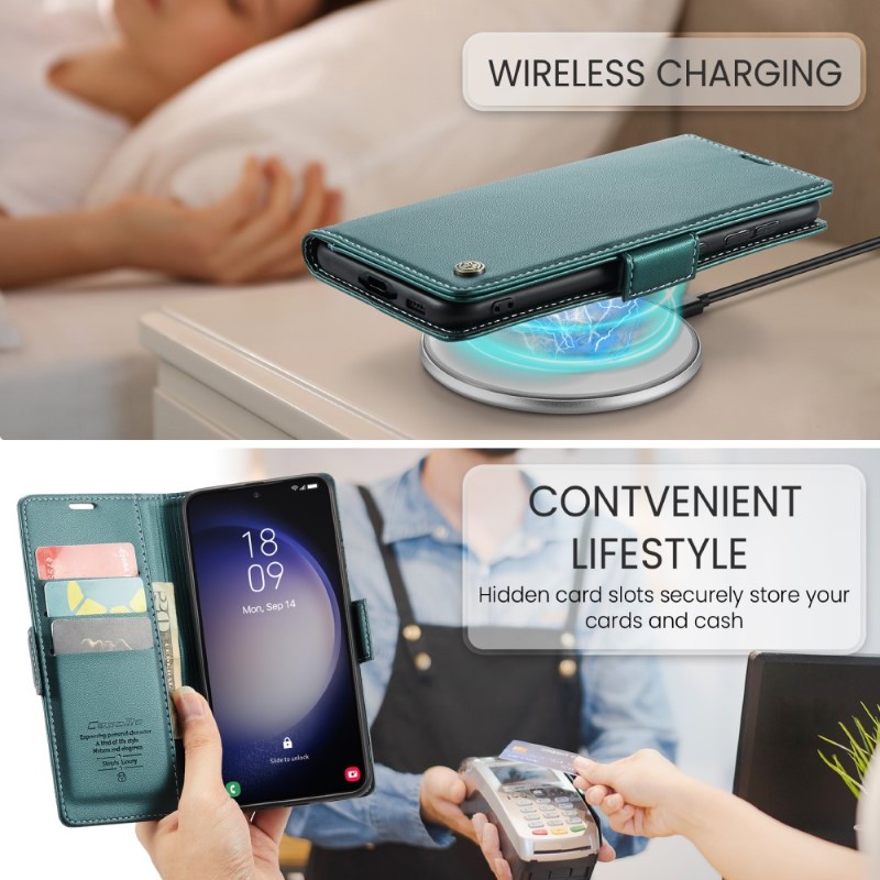 Puzdro na Samsung Galaxy S24 CASEME smooth zelené