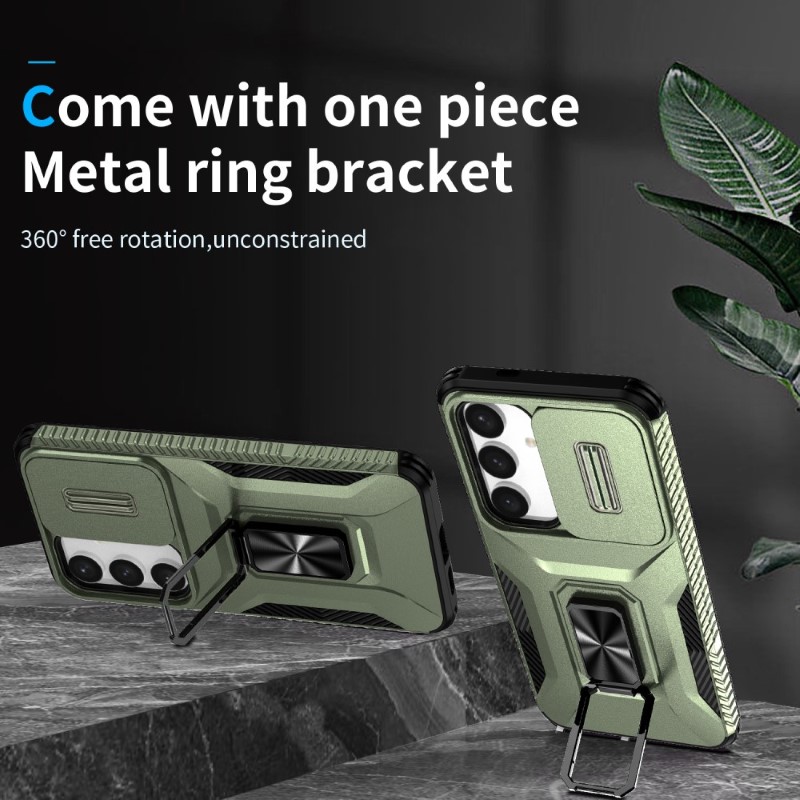 Kryt na Samsung Galaxy S24 odolný s krytom na fotoaparát zelený