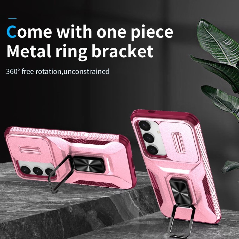 Kryt na Samsung Galaxy S24 Plus odolný s krytom na fotoaparát vínový