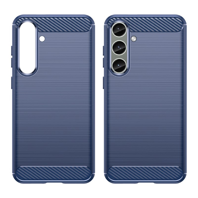 Kryt na Samsung Galaxy S24 Plus Gumový Carbon tmavomodrý