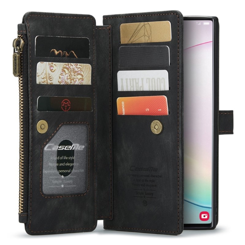 Puzdro na Samsung Galaxy Note 10 Plus CASEME Deluxe čierne