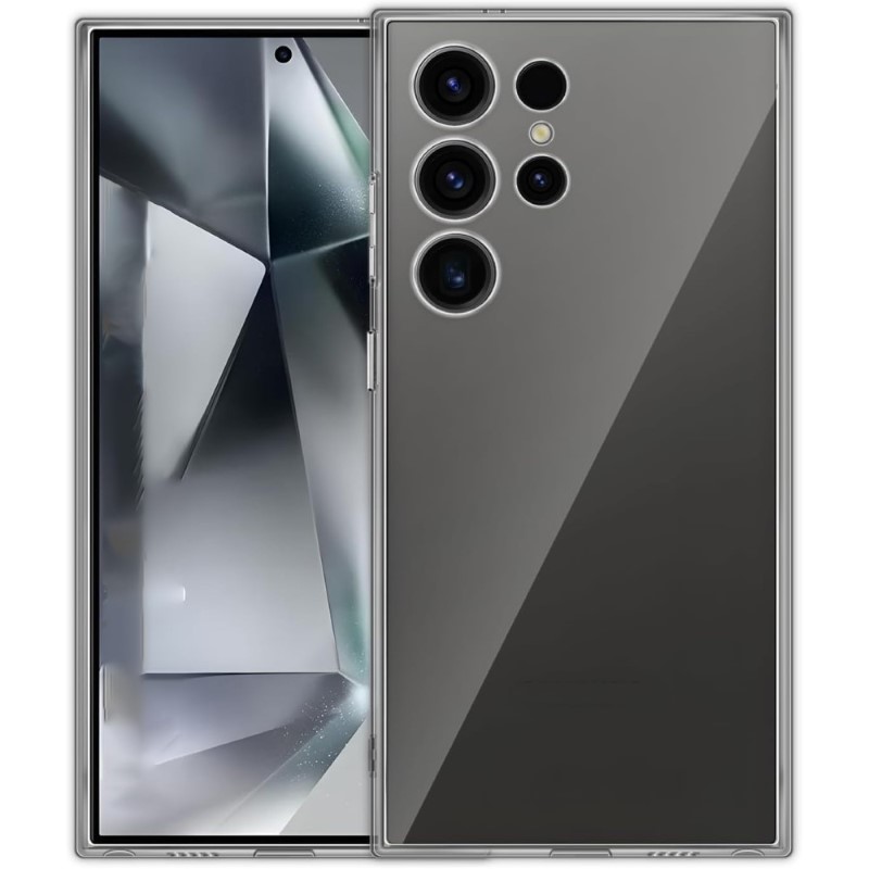 Set tvrdeného skla a gumového krytu na Samsung Galaxy S24 Ultra